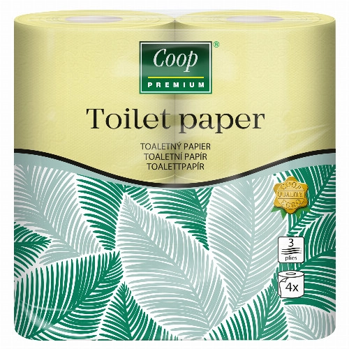Coop Prémium toalettpapír 3 rétegű 4 tekercs