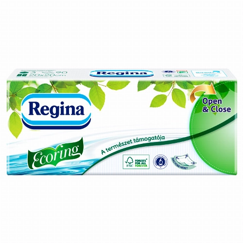 Regina Ecoring papír zsebkendő 3 rétegű 90 db