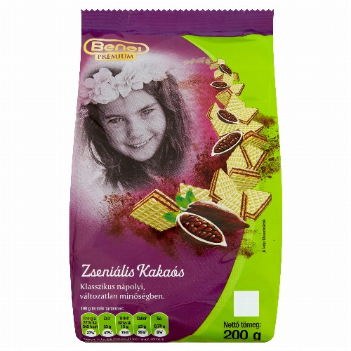 Benei Premium Zseniális Kakaós kakaós krémmel töltött ostya 200 g
