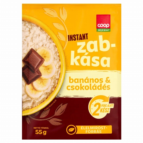 COOP ZABKÁSA BANÁNNAL+CSOKIVAL 55G