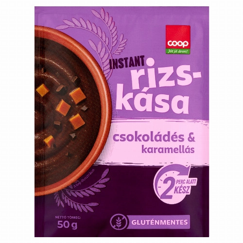 COOP RIZSKÁSA CSOKOLÁDÉS-KARAMELLÁS 50G