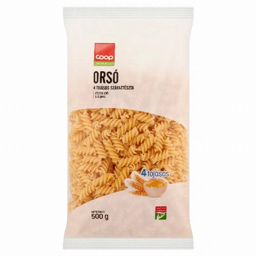 COOP 4TOJ.SZÁRAZTÉSZTA ORSÓ 500G