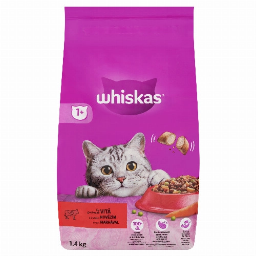 WHISKAS MACSKA EL.SZÁRAZ MARHA 1.4KG