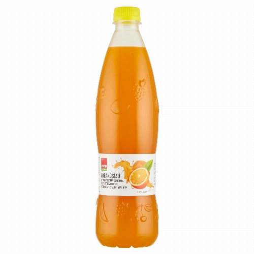 Coop narancsízű gyümölcsszörp cukorral és édesítőszerekkel 0,7 l