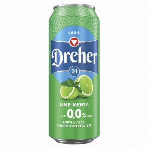 Dreher 24 alkoholmentes világos sör és lime- menta ízű ital keveréke 0,5 l
