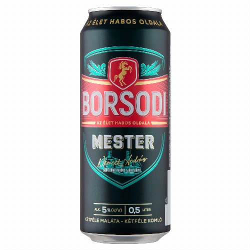Borsodi Mester minőségi világos sör 5% 0,5 l