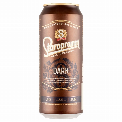 STAROPRAMEN DARK SÖR 4.4% DOB.DRS 0.5L