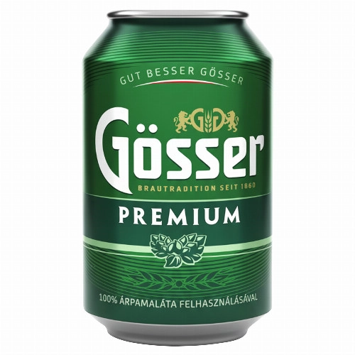 Gösser Premium minőségi világos sör 5% 330 ml 