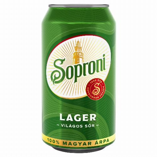 Soproni Klasszikus világos sör 4,5% 330 ml 