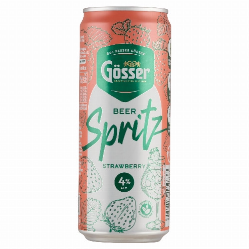 GÖSSER BEER SPRITZ STRAW.4%D.DRS 0.33L