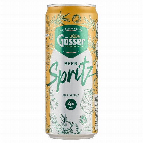 GÖSSER BEER SPRITZ BOTAN.4%DOB.DRS 0.33L