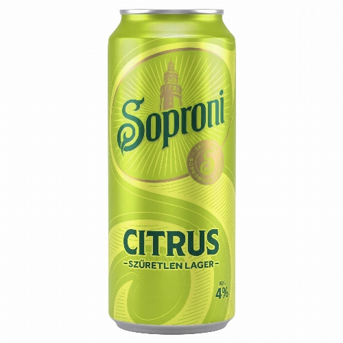 SOPRONI CITR.SZŰRETLEN LAG.4%D.DRS 0.5L