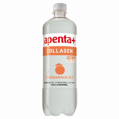 Apenta+ Collagen őszibarack ízű energiamentes szénsavmentes üdítőital kollagénnel 750 ml