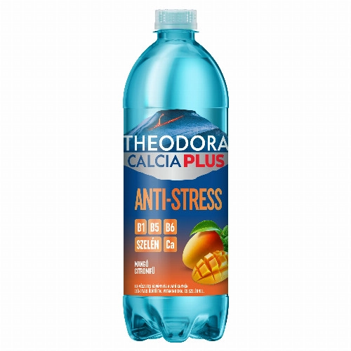Theodora Calcia Plus Anti-Stress mangó-citromfű ízű enyhén szénsavas üdítőital 700 ml