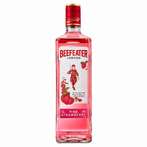 Beefeater Pink Strawberry természetes eper ízesítésű gin 37,5% 0,7 l
