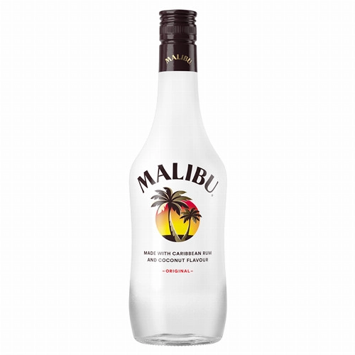 Malibu kókusz ízesítésű rum alapú likőr 21% 0,5 l