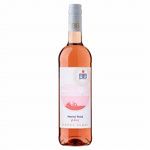 BB Napos Oldal Dunántúli Merlot Rosé édes rosébor 11,5% 0,75 l