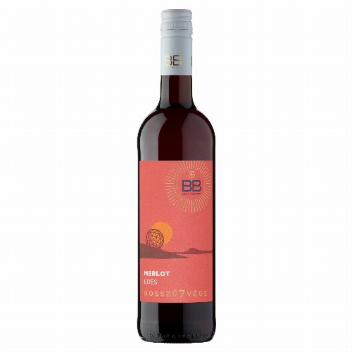 BB Hosszú7vége Dunántúli Merlot édes vörösbor 11,5% 0,75 l