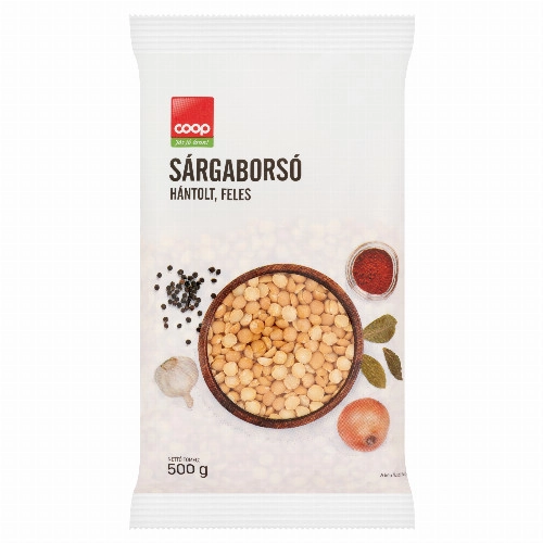Coop hántolt, feles sárgaborsó 500 g