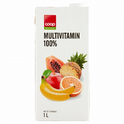 Coop Multivitamin 100% vegyes gyümölcslé 1 l