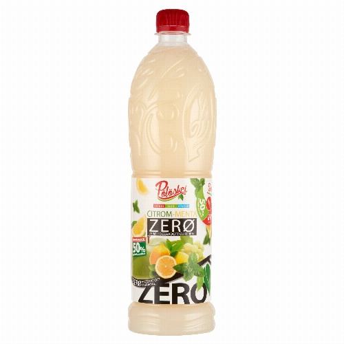 Pölöskei Zero citrom-menta ízű szörp édesítőszerekkel 1 l