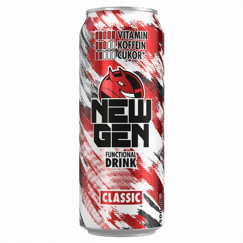 New Gen Classic tuttifruttiízű, koffeintartalmú, szénsavas, alkoholmentes ital 500 ml