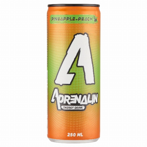 Adrenalin ananász-őszibarack ízű szénsavas energiaital 250 ml