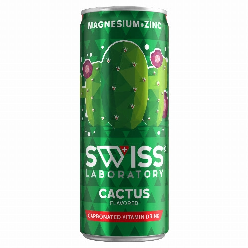 Swiss Laboratory kaktuszfüge ízű szénsavas ital svájci gyógynövény kivonattal 250 ml
