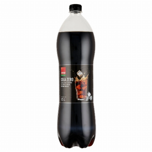 Coop Cola Zero colaízű energiamentes szénsavas üdítőital édesítőszerekkel 1,5 l