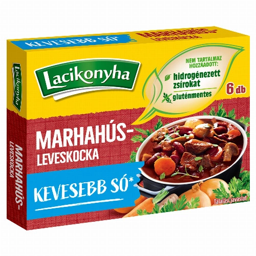 Lacikonyha marhahús-leveskocka 6 x 10 g (60 g)