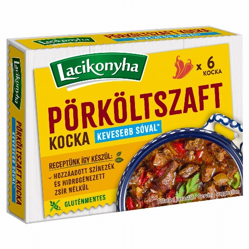 Lacikonyha pörköltszaft kocka 6 x 10 g (60 g)