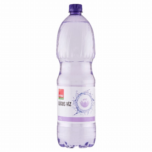 Coop energiamentes, szénsavmentes lúgos víz 1,5 l