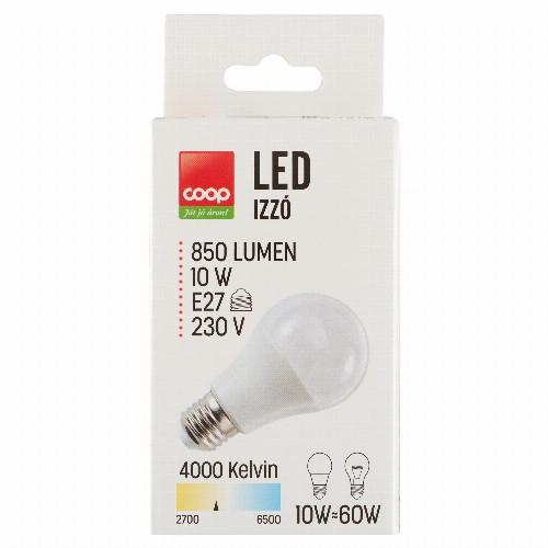 Coop E27 850 Lumen 10 W LED izzó 