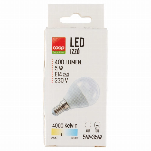 Coop E14 400 Lumen 5 W LED izzó