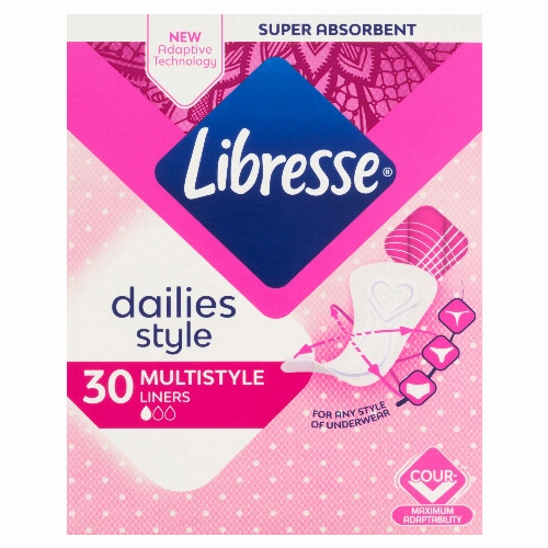 Libresse Dailies Style Multistyle tisztasági betét 30 db