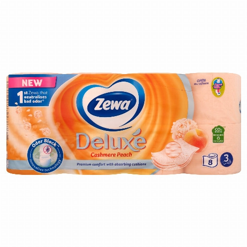 Zewa Deluxe Cashmere Peach toalettpapír 3 rétegű 8 tekercs