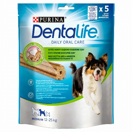 Dentalife Medium jutalomfalat felnőtt kutyák számára 5 db 115 g