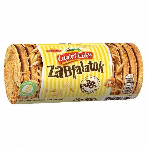 Győri Édes Zabfalatok zabpelyhes, omlós keksz 188 g