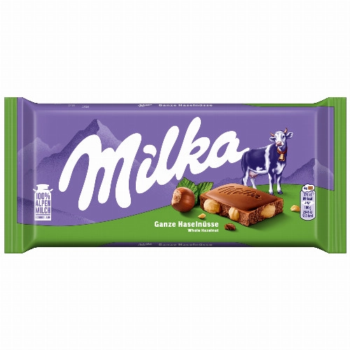 MILKA EGÉSZ MOGYORÓS TÁB.CSOKOLÁDÉ 95G