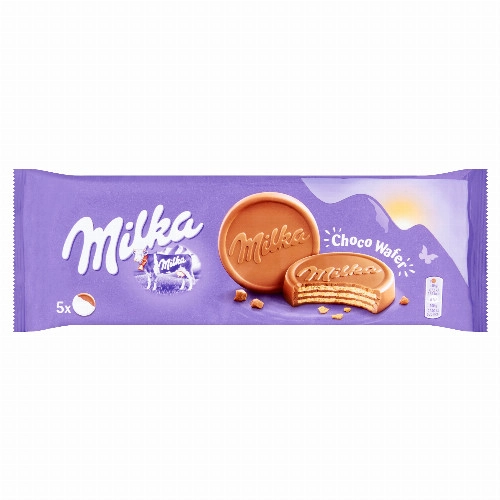 Milka Choco Wafer alpesi tejcsokoládéval bevont ostya kakaós töltelékkel 5 x 30 g (150 g) 