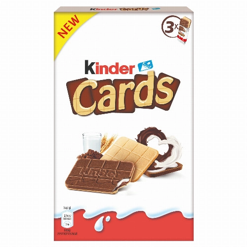 Kinder Cards ropogós ostya tejes és kakaós töltelékkel 76,8 g