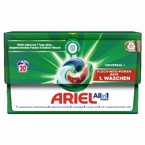 All-in-1 Ariel PODS, Folyékony Mosószerkapszula 20 Mosáshoz