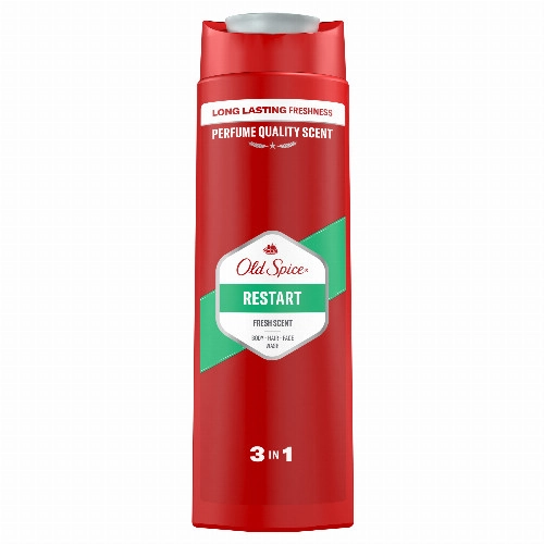 Old Spice Restart Férfi Sampon és Tusfürdő, Hosszan Tartó Frissesség, 400 ml