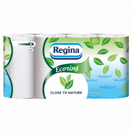Regina Ecoring toalettpapír 2 rétegű 8 tekercs
