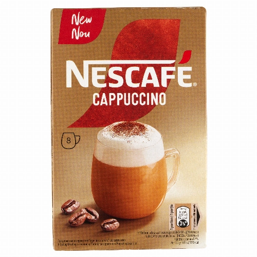 NESCAFÉ Cappuccino azonnal oldódó kávéspecialitás 8 x 13,5 g (108 g)