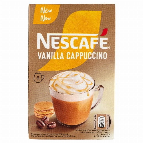 NESCAFÉ Vanilla Cappuccino vanília ízű azonnal oldódó kávéspecialitás 8 x 14 g (112 g)