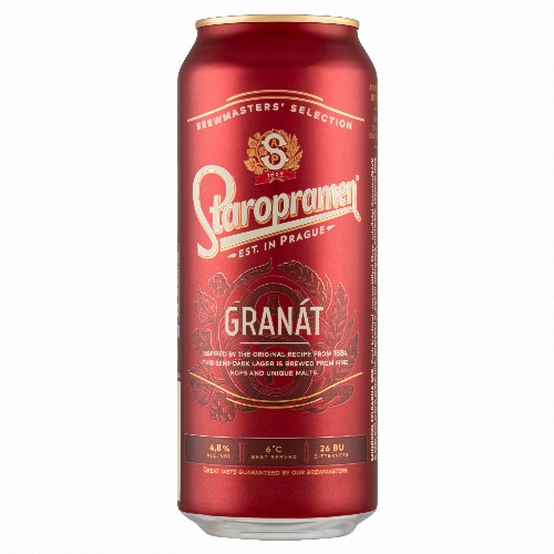 Staropramen Granát minőségi félbarna sör 4,8% 0,5 l