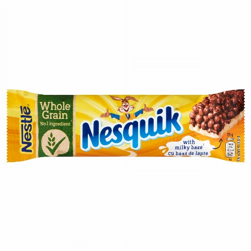 Nestlé Nesquik kakaós gabonapehely-szelet tejbevonó talppal vitaminokkal 25 g