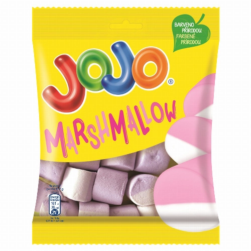 JOJO eper- és vaníliaízű habcukorka 80 g