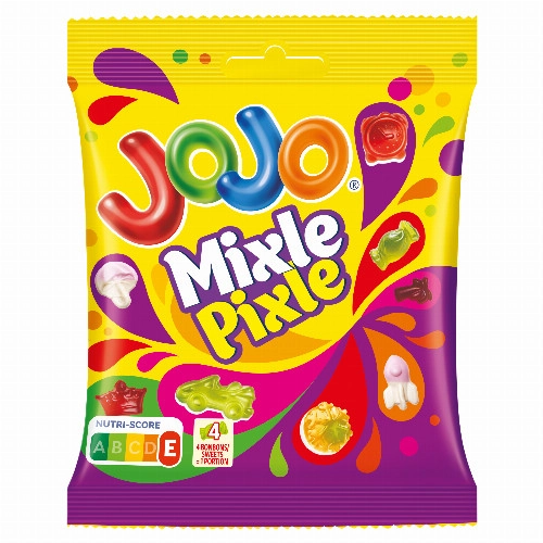 Jojo Mixle Pixle vegyes gyümölcsízű gumicukorkák 80 g